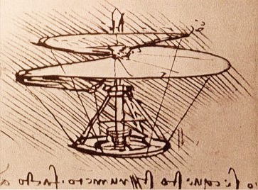Leonardo da Vinci's Vertical Flying Machine